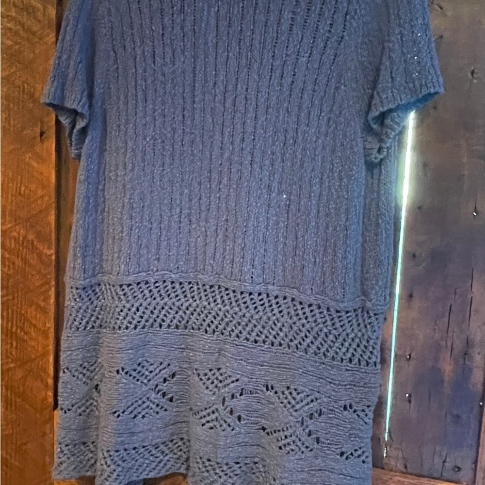 Cardigan sweater. The line in the sweater is the light coming thru the door 😄 - Picture 2 of 3